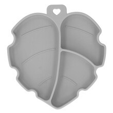 Piatto per neonati con ventosa, in silicone alimentare, con scomparti separati, lavabile in lavastoviglie,