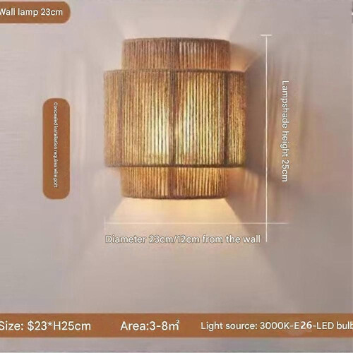 Απλίκα για Φωτιστικό Τοίχου Αρχική Vintage Design Χειροποίητα 1