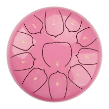 Tambor de lengüeta de acero de 6 pulgadas, 11 notas, handpan con mazo y púas para dedos. Percusión compatible