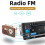 Autoradio con CarPlay, Android Auto, lettore MP5 con Bluetooth, MirrorLink, ricevitore FM e sistema 3