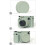 Silicone Camera Lens Cap Dust Protector Camera-Light Green 6