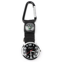 Reloj deportivo multifunción LVPAI con brújula y mosquetón, compatible con actividades al aire libre