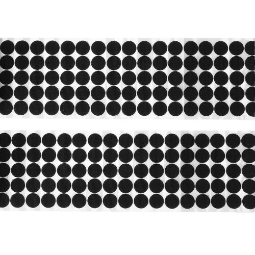 500 ζεύγη αυτοκόλλητων ταινιών με κουκκίδες 2cm, μαύρες, επαν