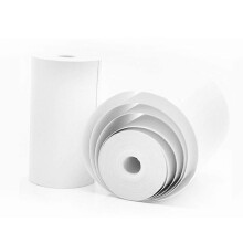 10 Rolls White Blank Thermal Paper Roll 57x25mm/2.17x0.98in Photo Picture Receipt Memo Printing Compatible with Pocket Printer