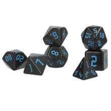 7 dadi poliedrici in acrilico DND, dadi da gioco poliedrici compatibili con giochi da tavolo, colore