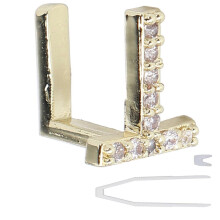 Denti Hip Hop Lettere singole Denti finti Protesi dentarie Ornamenti Accessori compatibili con HalloweenGold