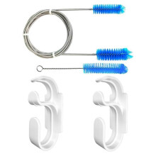 CPAP Hose Cleaning Kit - 7ft Flexible CPAP Tube Brush, 7inch CPAP Mask Brush & CPAP Hose Holder Hoo
