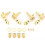 4 Pcs Tuning Peg Golden Skull Shaped Ukulele Machine Head String Tuner Key 1