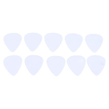 10 st akustiska gitarrplektrum vita celluloid gitarrplektrum set för musikinstrument