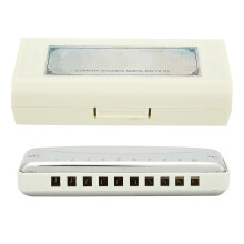 Bluesharmonica met 10 gaten, mondharmonica in Bb-toets, roestvrij staal, ABS-hars, blaasinstrument,