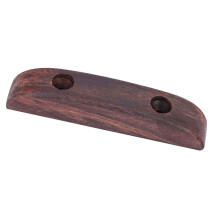 Poggiapollice in palissandro con viti di montaggio, compatibile con accessori per basso elettrico.