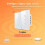 Διακόπτης αφής Zigbee White Smart Touch 110-240V 2.5D Κοίλου τύπου, επαναλήπτ 3