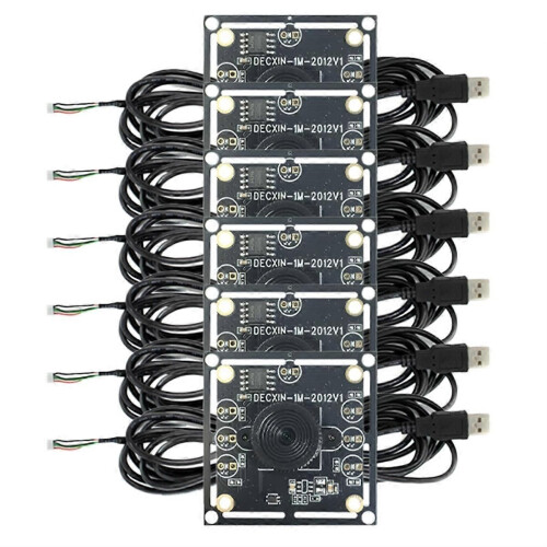 6Pcs 100 Degree Camera Module with 2 Meter Cable for WinXP/7/8/10