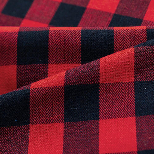 Buffalo Rutig Gardinkappa Polyester Bomull 2