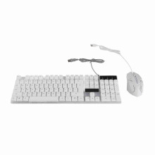 104 Keys RGB Backlit Keyboard and Mouse Combo, USB Wired Connection, for Home, Gaming and Office