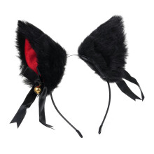 Fermaglio per capelli con orecchie di volpe in peluche, cerchietto, accessorio per capelli, grazioso