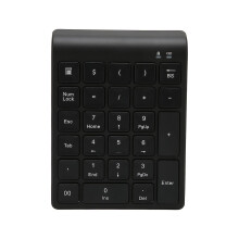 27 Keys Wireless Bluetooth Numeric Keypad Black Fast Data Transfer Gaming Keyboard Support Hot Keys for Laptop Tablet