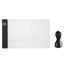 Pizarra LED USB A5 con 3 niveles de atenuación de brillo ajustables, caja de luz ultradelgada para calcar,