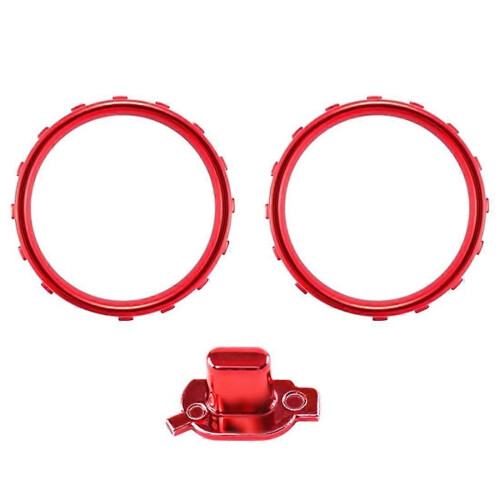 3Pcs Accent Rings Accessories Profile Switch Buttons Matte Chrome Plated for Xbox One Elite Series 2 Game Controller A
