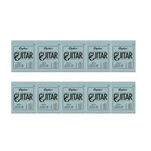 Orphee 10-delige set elektrische gitaarsnaren RX-serie, zeshoekig koolstofstaal, 6 snaren, compatibel