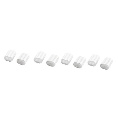300Pcs Aluminum Crimping Loop Sleeve compatible 3mm Diameter Wire Rope and Cable 2