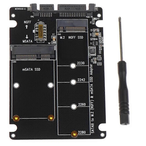 NGFF to SATA 3 External HDD Enclosure MSATA SSD Adapter M.2 SATA Protocol Adapter Board 1