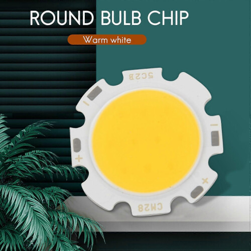 5W Στρογγυλό φως τσιπ COB Super Bright LED Light Λαμπτήρας LED Θερμό λευκό DC15-17V 1