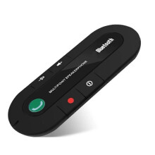 Altoparlante Bluetooth, kit vivavoce per auto, clip per aletta parasole, ricevitore audio wireless,