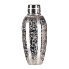 500ml Σκάλισμα Σκάλισμα Vintage Μπαρ Shaker από Ανοξείδωτο Ατσάλι Εργαλεία Κοκτέιλ Boston Bar