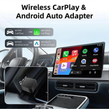 Caja Carplay inalámbrica 2 en 1 Android Auto Plug and Play. Permite convertir el Carplay con cable original