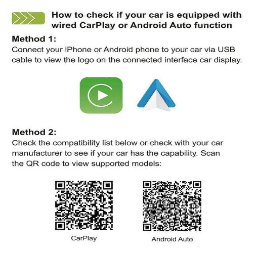 Mini adattatore wireless 2 in 1 per Android Auto e CarPlay, dongle USB intelligente, plug and play,