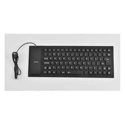 Silicone Mute Soft Keyboard 85-Key Computer Keyboard USB Wired Keyboard Portable Laptop Pc Folding 1
