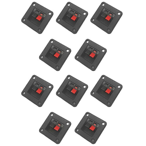 10pcs Speaker Terminal Board, Connector Plates for Audio System Enhancements and DIY Projects