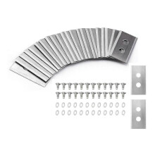 24 Pcs Replacement Blades with Plastic Washers for Luba & Yuka All Series Replacement Robotic Lawnm