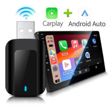Ασύρματος προσαρμογέας CarPlay Android Auto 2 σε 1 Smart Dongle Plug and Play
