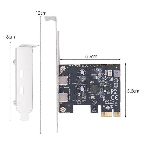 Κάρτα επέκτασης PCIE σε διπλή Type-C, προσαρμογέας PCI-E σε USB 3.2 GE 1