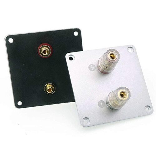 2-Bit Audio Speaker Terminal Square Copper Binding Post Loudspeaker Box Wiring Terminal Board 80x80 1