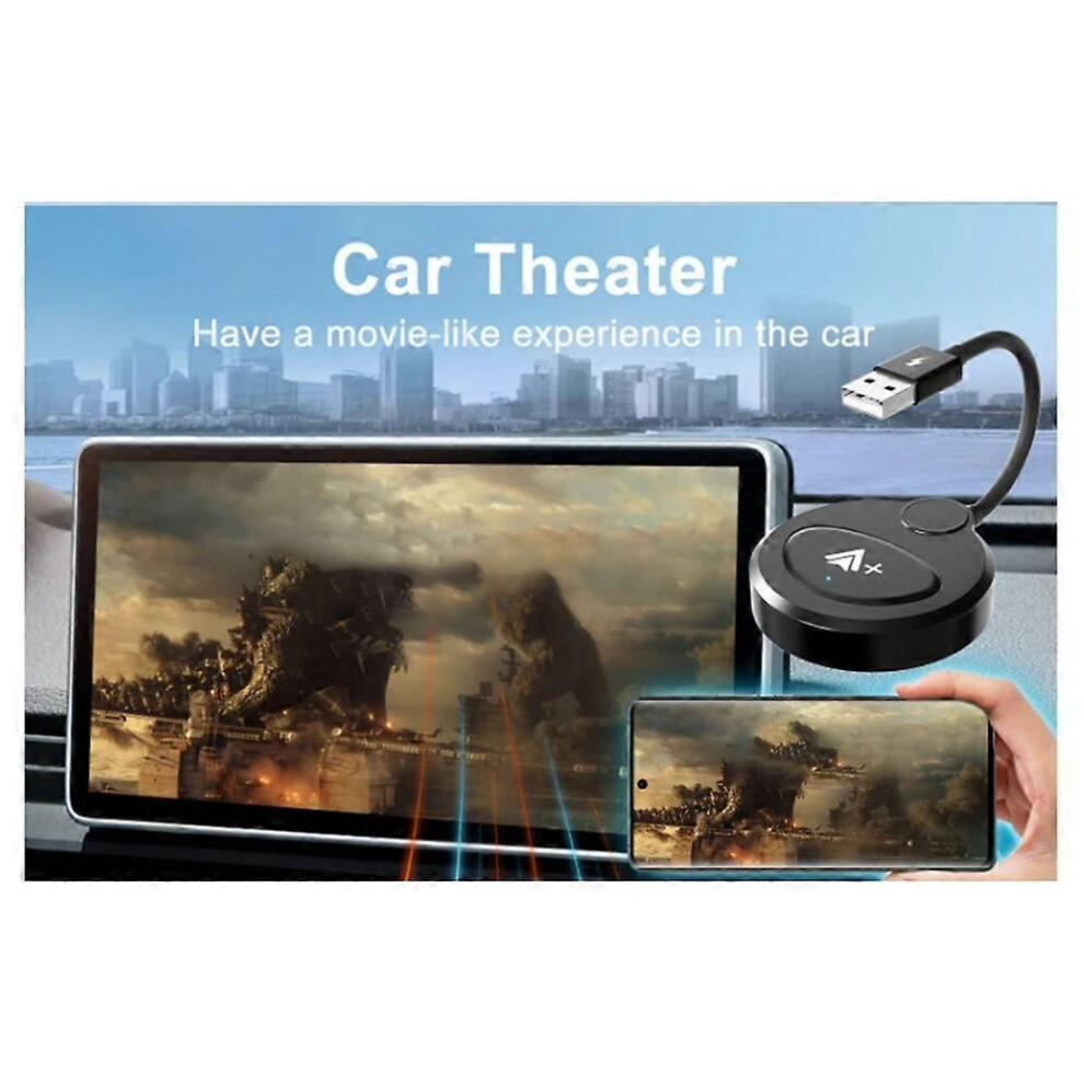 Wireless Android Auto Video Wireless Adapter Carplay For Netflix / Youtube For Wireless Android Cars Black 9409192879929