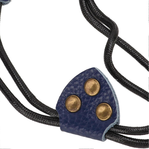 Adjustable Archery Thumb Guard Brass Safety String Cowhide Material Mongolian Finger Protector Blue 2