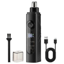 Rifinitore elettrico per peli del naso, mini rasoio, clipper compatibile con uomini e donne, rifinitore