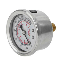 Oliedrukmeter, vloeistoftestsysteem, bewakingssysteem voor vloeistoffen, 0-160 psi, 1/8 NPT drukmeter.