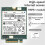 Κάρτα ασύρματης κάρτας N5321 04W3842 3G Module WWAN, η οποία υποστηρίζει πολλαπλά συστήματα 2