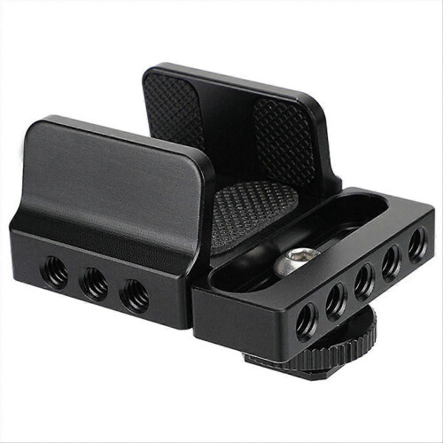 Universal SSD Holder Adjustable Hard Drive Clamp with 1/4"-20 Mounting Points for Width Range 35-80