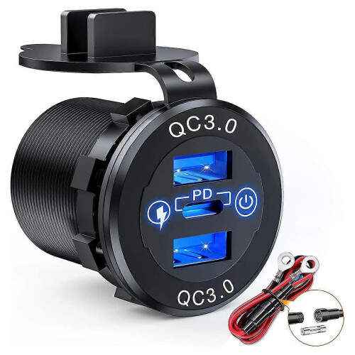 Υποδοχή γρήγορης φόρτισης 60W USB-C Πολλαπλή υποδοχή φορτι 2