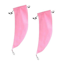 2pcs Waterproof Hair Sleeve compatible Long Hair, Crown Washing Shower Cap Ponytail, Reusable Adjustable, Quick Root Refresh