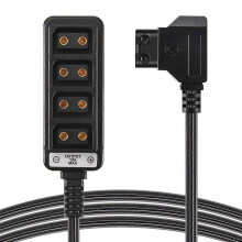 Male D-Tap B Type Power Dtap Tap To 4 Female P-Tap Ptap Hub Adapter Electric Splitter compatible Photograph