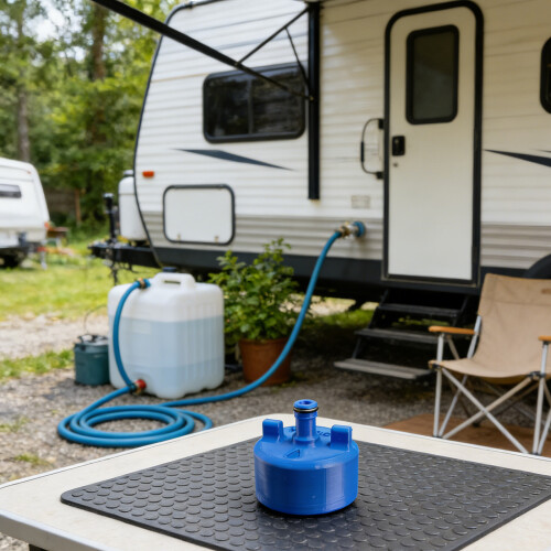 Adaptateur d'entrée d'eau Portable pour camping-car,-Bleu 2
