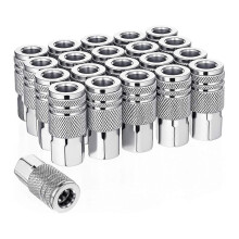 20 Stück 3/8-Zoll-Hochleistungs-Luftverschraubungen, 3/8-Zoll-Schnellkupplung (Innengewinde), industrielle
