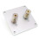 2-Bit Audio Speaker Terminal Square Copper Binding Post Loudspeaker Box Wiring Terminal Board 80x80 1
