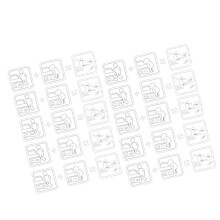 10PCS Car Creativity Don'T Touch Car Sticker Decals Funny Exterior Car Decals for Universal Car Win